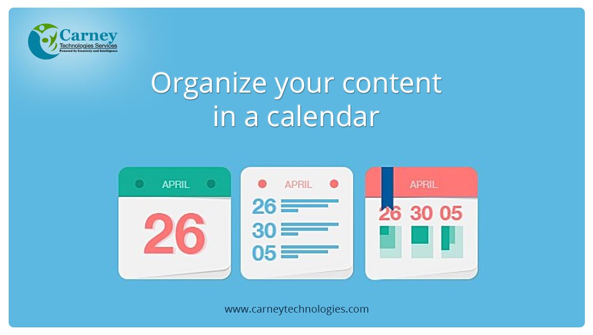 content calendar